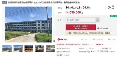 仙游一價值1700多萬元的工廠面臨查封拍賣，房地產(chǎn)評估揭示潛在價值